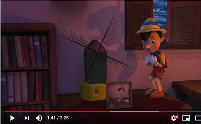 Đồ án Pinocchio - 3D Short Film của nhóm Quỳnh Giang